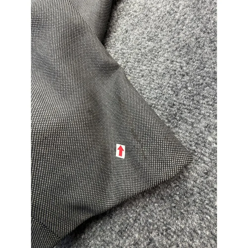 Hickey Freeman 44L Loro Piana Super 120s Wool Sport Coat Gray Made USA